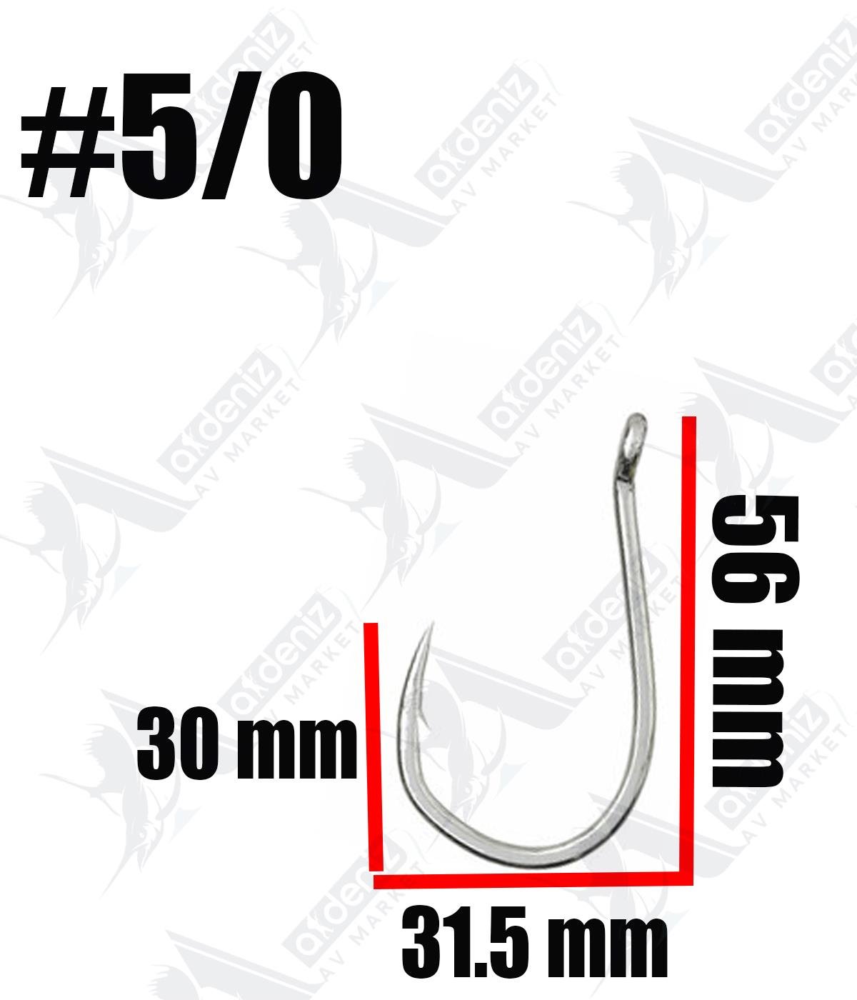 Vanfook BBS-88 Assist Hook Silver Jig Assist İğnesi (3 Adet) #5/0VANFOOK