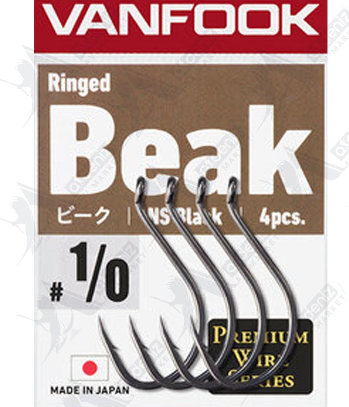 Vanfook Ringed Beak NS Black Olta İğnesi (8'li Paket) #1/0VANFOOK