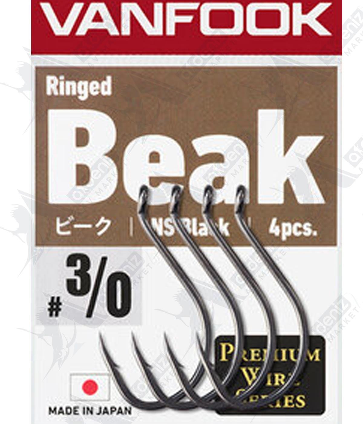 Vanfook Ringed Beak NS Black Olta İğnesi (5'li Paket) #3/0VANFOOK