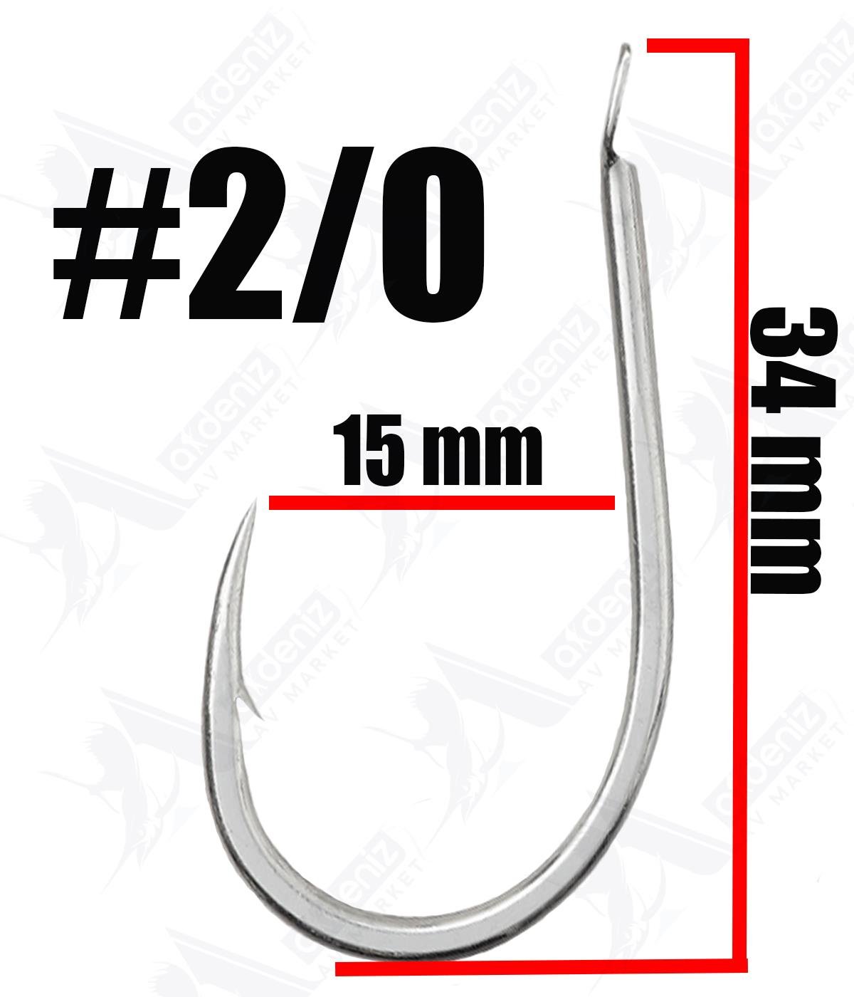 Vanfook Spear Hook SH-20 10'lu Paket Jig Assist İğnesi No:2/0VANFOOK
