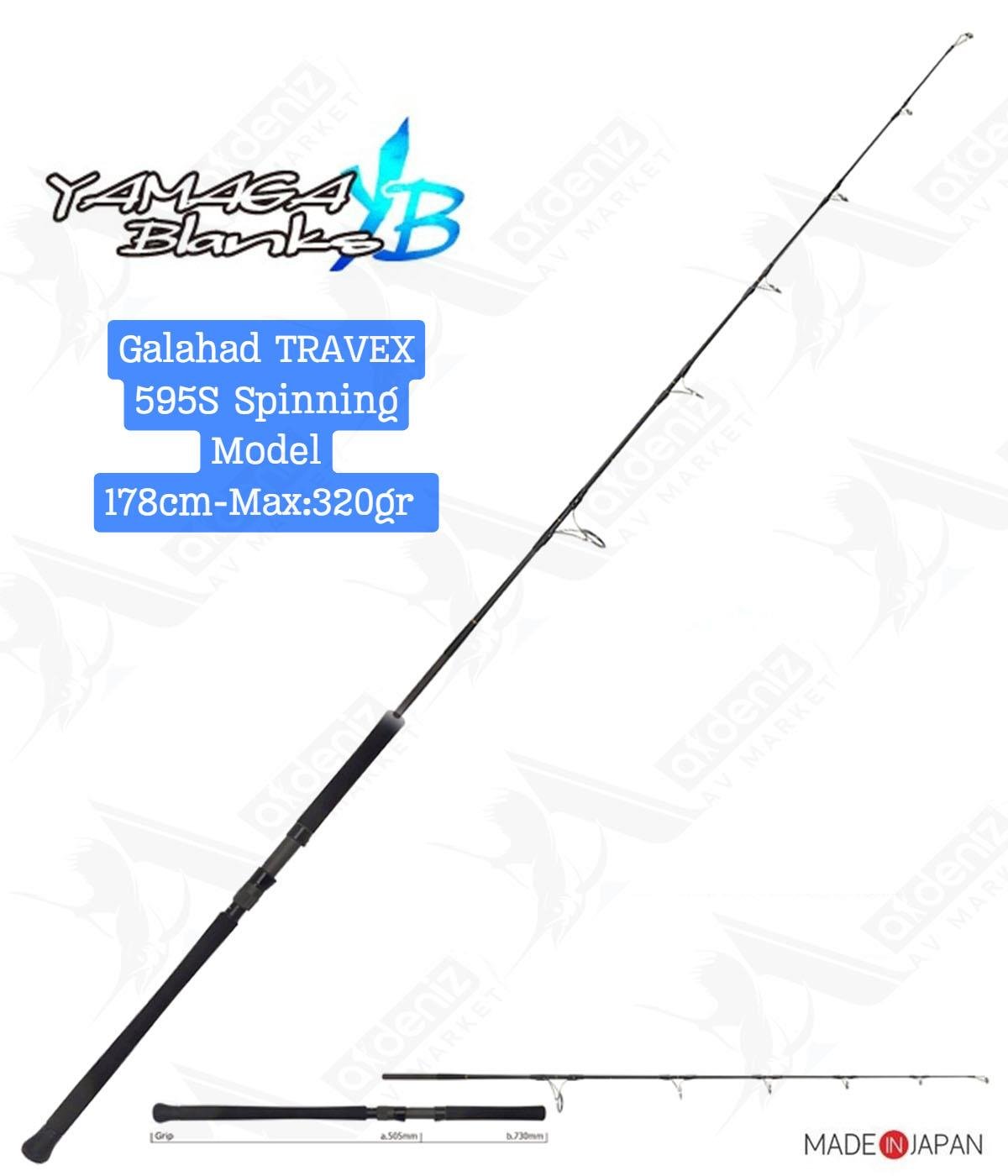 Yamaga Blanks Galahad Travex 595s Jigging (Spinning Tip) 2 Parça Jig Kamışı 178 cm Max: 320 grYAMAGA BLANKS