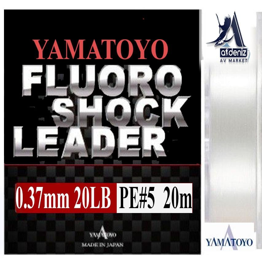 YAMATOYO FLUORO SHOCK LEADER 20Lb 0,37 mm Pe#5 20mYAMATOYO