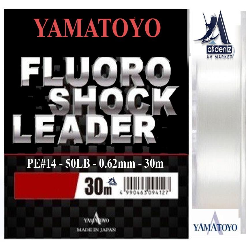 YAMATOYO FLUORO SHOCK LEADER 50Lb 0,62 mm Pe#14 30mYAMATOYO