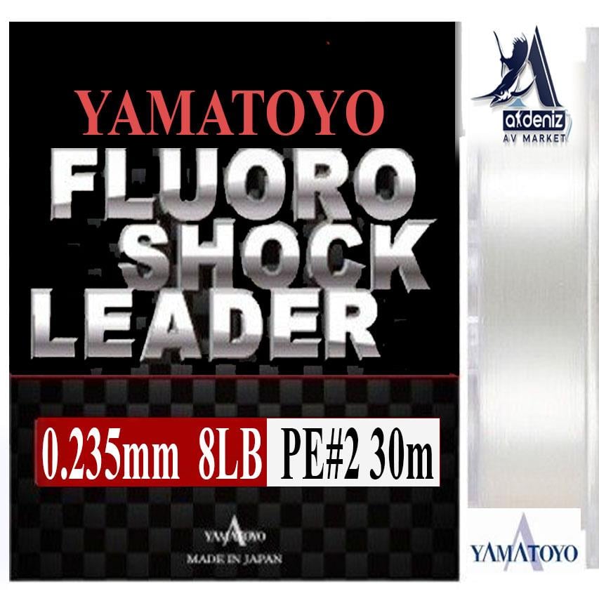 YAMATOYO FLUORO SHOCK LEADER 8Lb 0,235 mm Pe#2 30mYAMATOYO