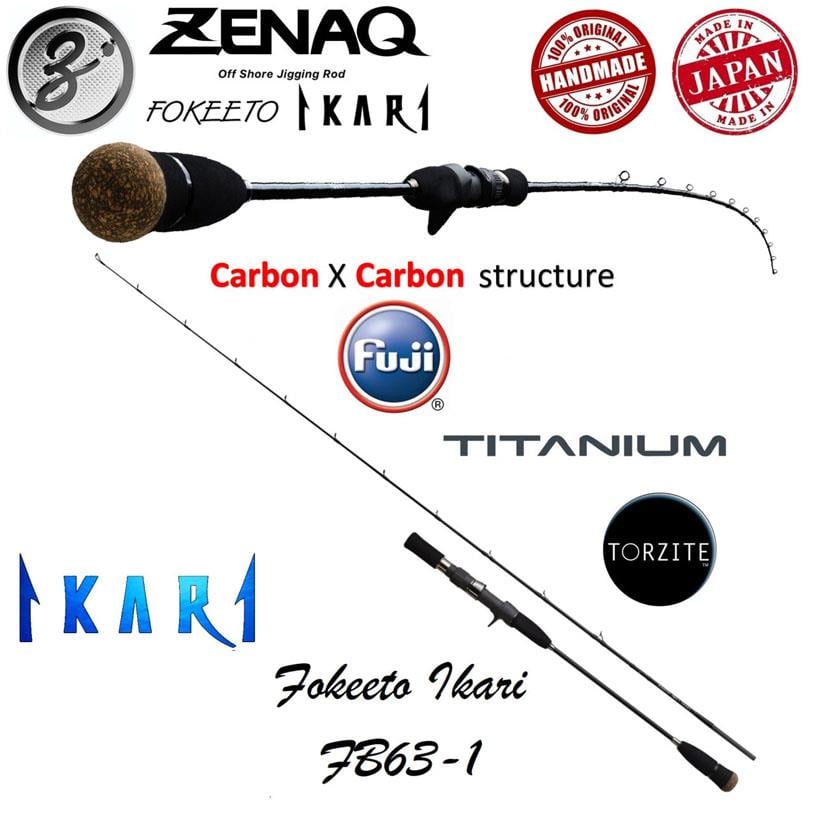 ZENAQ Fokeeto FB63-1 İkari 190 cm. 120 gr. (Tetikli) Slow Jigging KamışıZENAQ