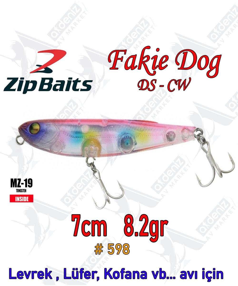 Zipbaits Fakie Dog 70mm 8.2gr Su Üstü WTD Maket Balık Color:598 cwZİPBAİTS
