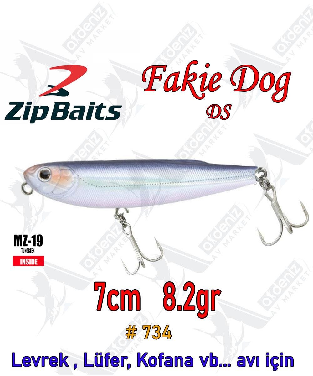 Zipbaits Fakie Dog 70mm 8.2gr Su Üstü WTD Maket Balık Color:734ZİPBAİTS