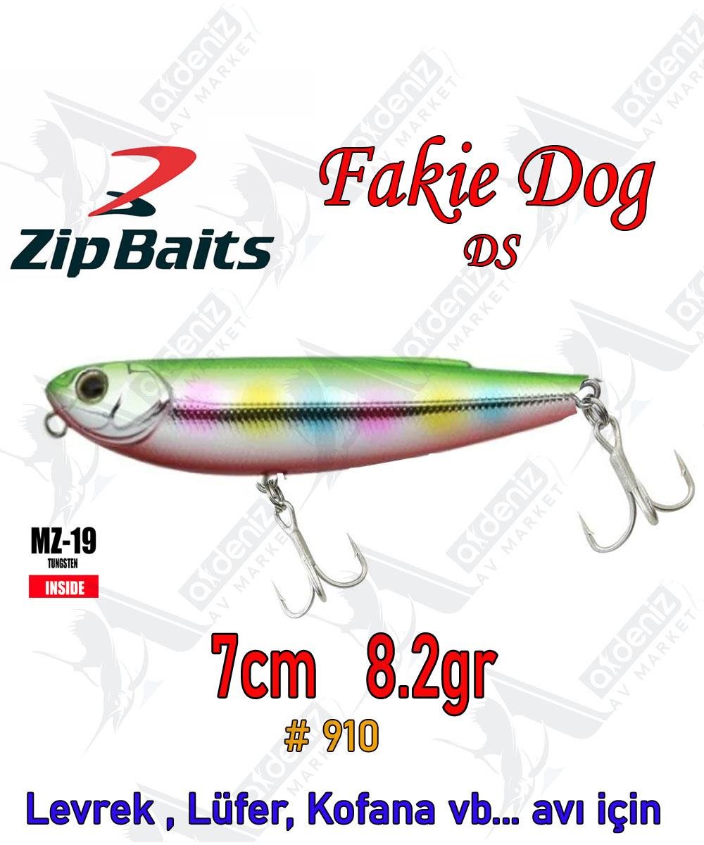Zipbaits Fakie Dog 70mm 8.2gr Su Üstü WTD Maket Balık Color:910ZİPBAİTS