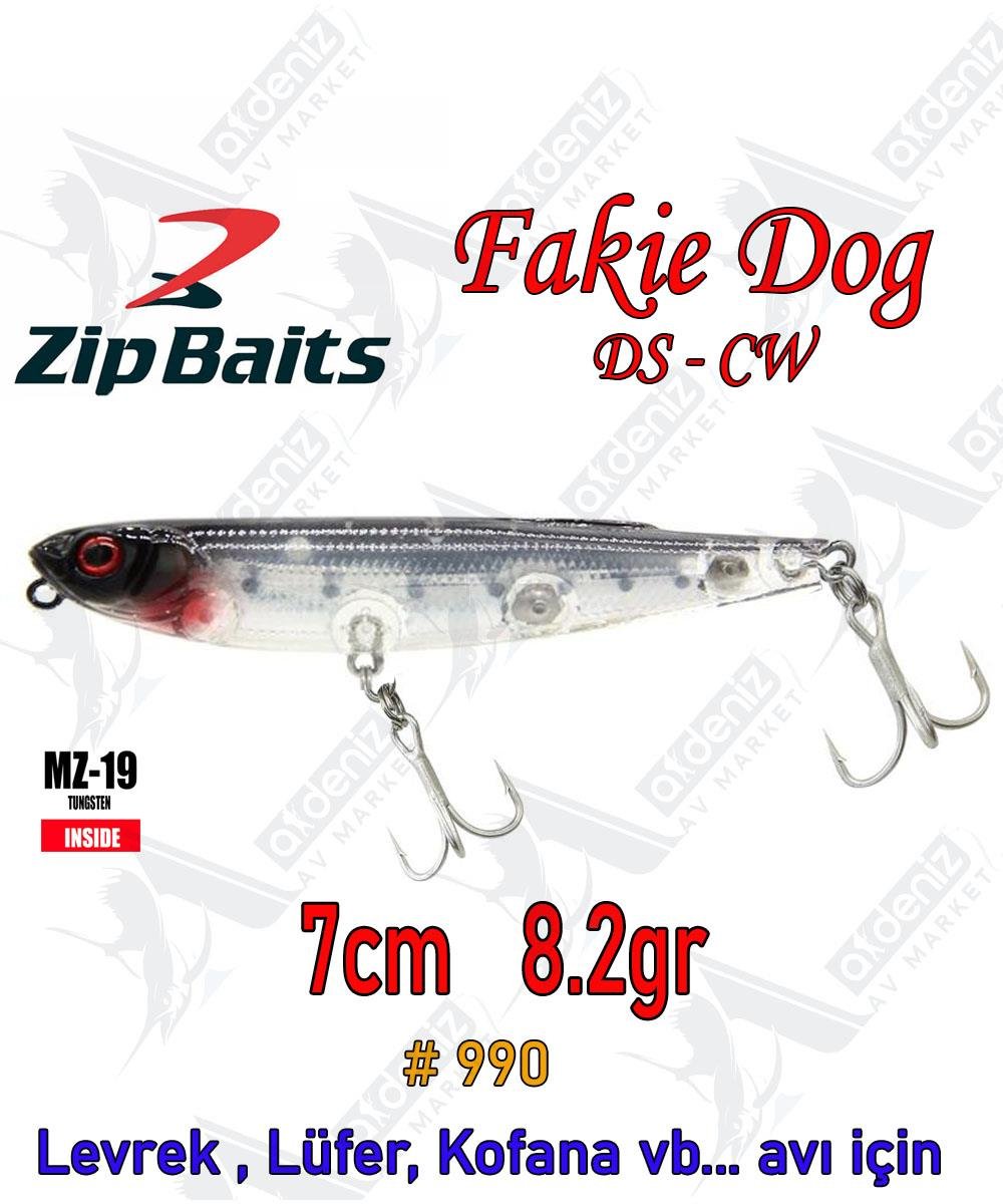 Zipbaits Fakie Dog 70mm 8.2gr Su Üstü WTD Maket Balık Color:990 cwZİPBAİTS