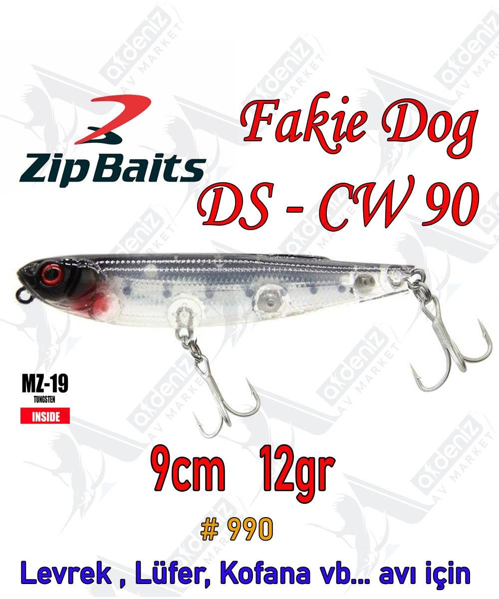 Zipbaits Fakie Dog 90mm 12gr Su Üstü WTD Maket Balık Color:990 cwZİPBAİTS