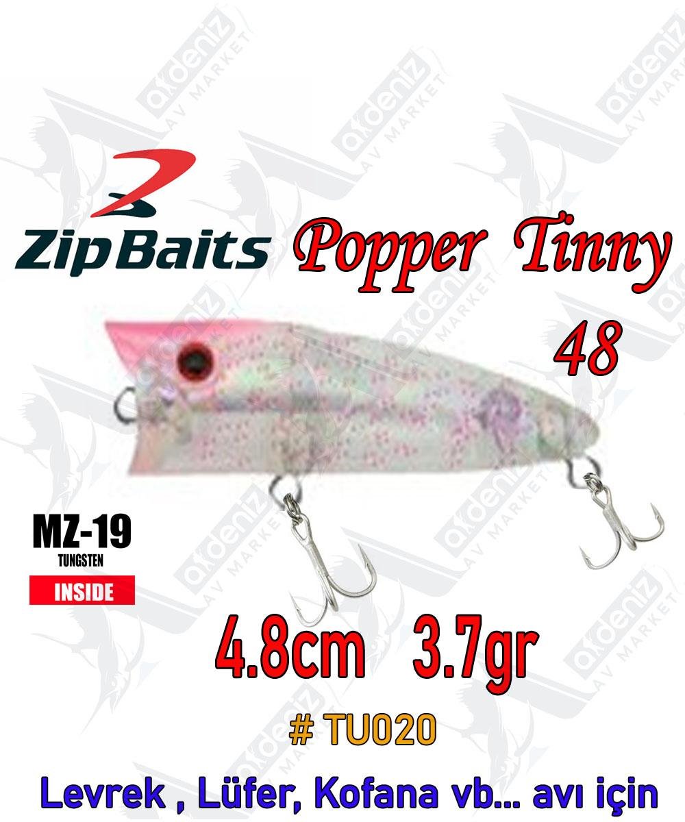 Zipbaits Popper Tiny 4,8cm 3.7gr Su Üstü Poping LRF Sahtesi Color:TU020ZİPBAİTS