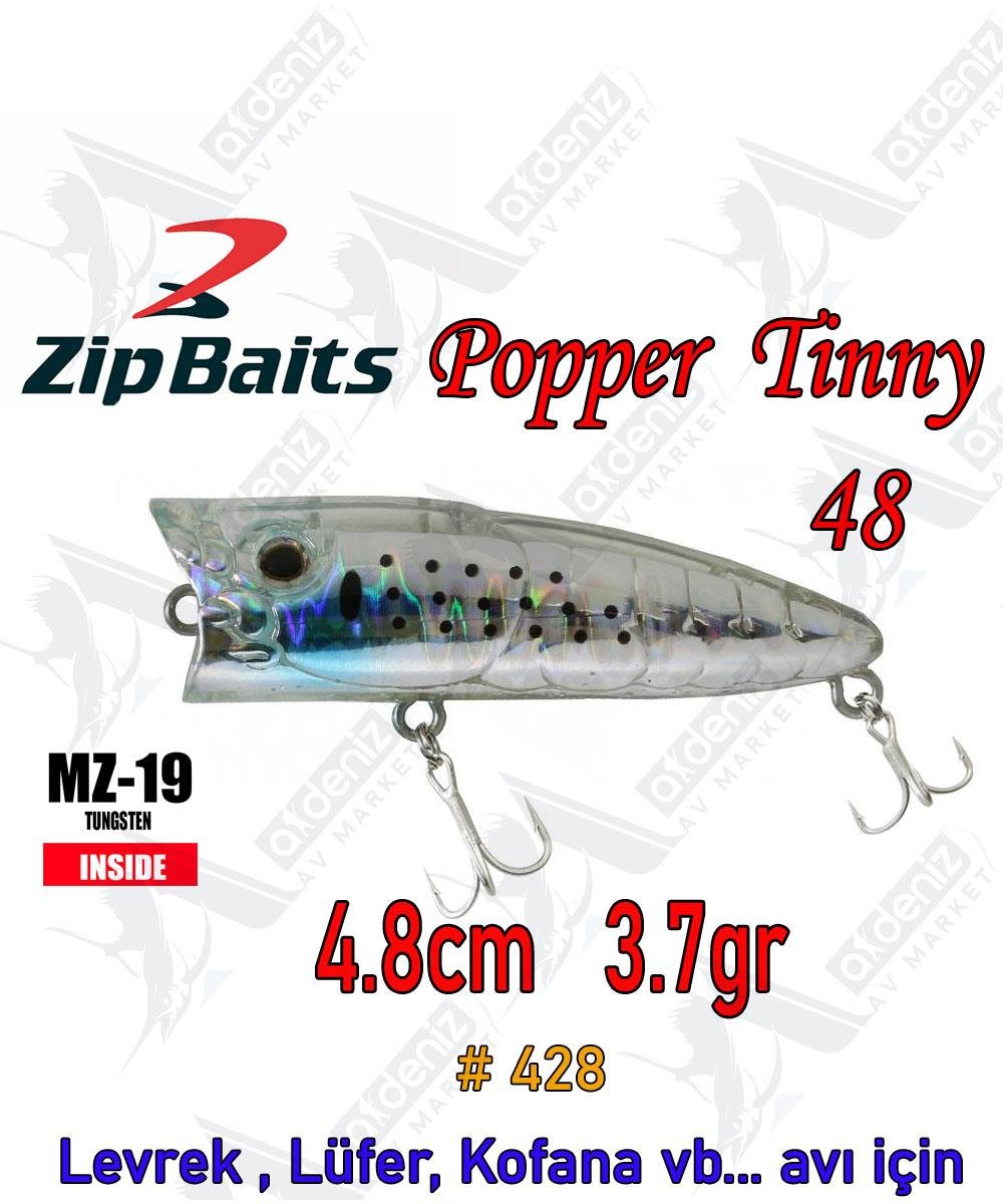 Zipbaits Popper Tiny 4,8cm 3.7gr Su Üstü Poping LRF Sahtesi Color:428ZİPBAİTS