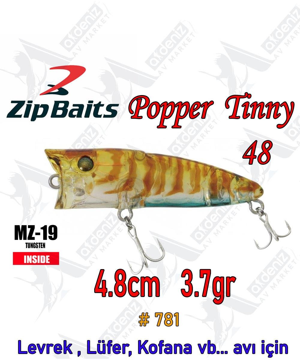 Zipbaits Popper Tiny 4,8cm 3.7gr Su Üstü Poping LRF Sahtesi Color:781ZİPBAİTS