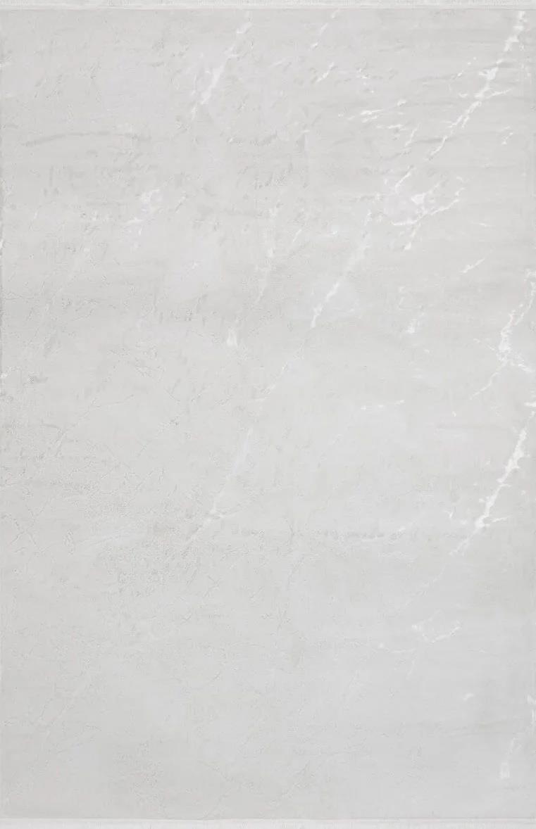 Cotton 1075 %100 Pamuksu Tuşeli Polyester İplikten Mermer Desenli Krem Renk Modern Yolluk Halı