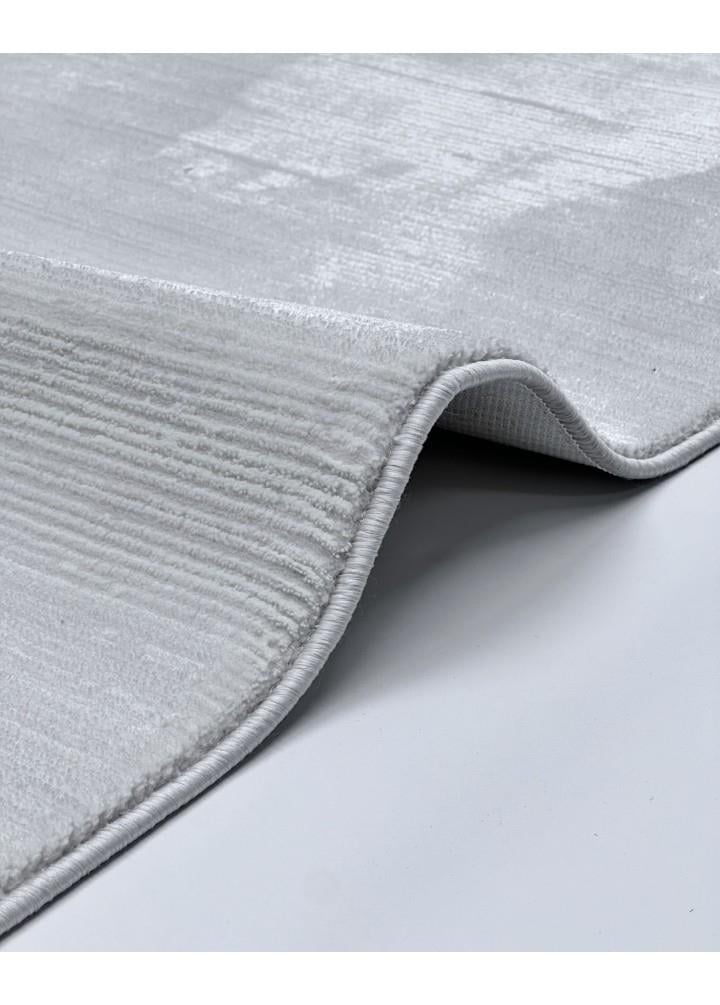 Nova 1123 Minimalist Kendinden Çizgi Desenli Krem Renk Kesme Yolluk Koridor Halısı