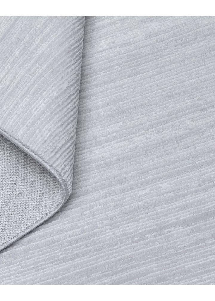 Nova 1123 Minimalist Kendinden Çizgi Desenli Krem Renk Kesme Yolluk Koridor Halısı