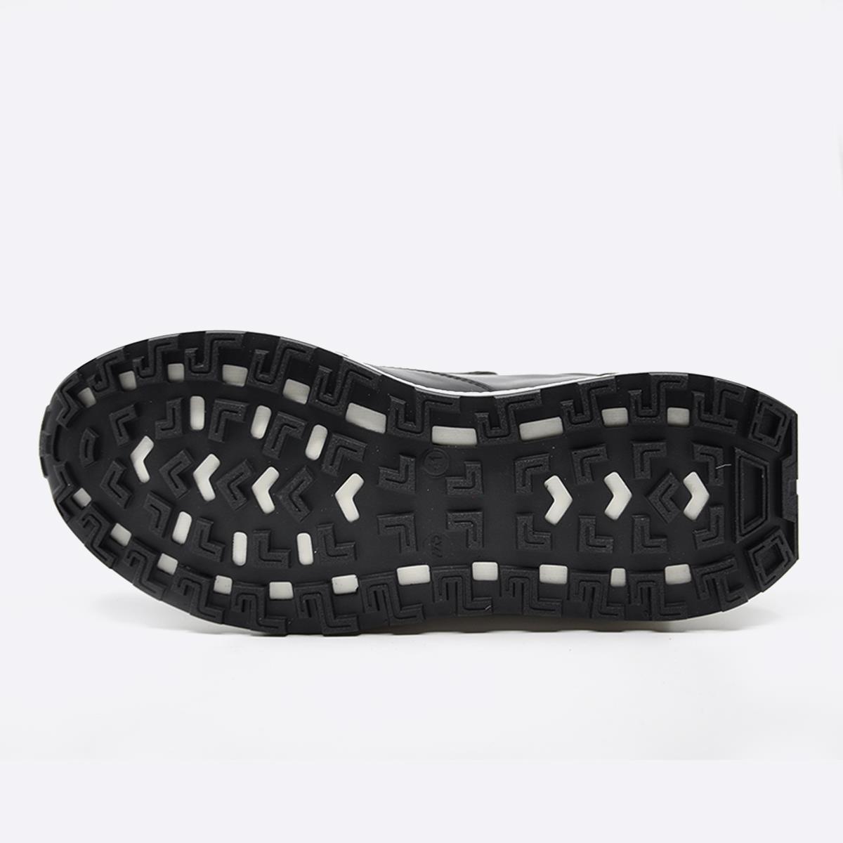 Fosco  Hakiki Deri Sneaker Erkek Ayakkabı Siyah 9944
