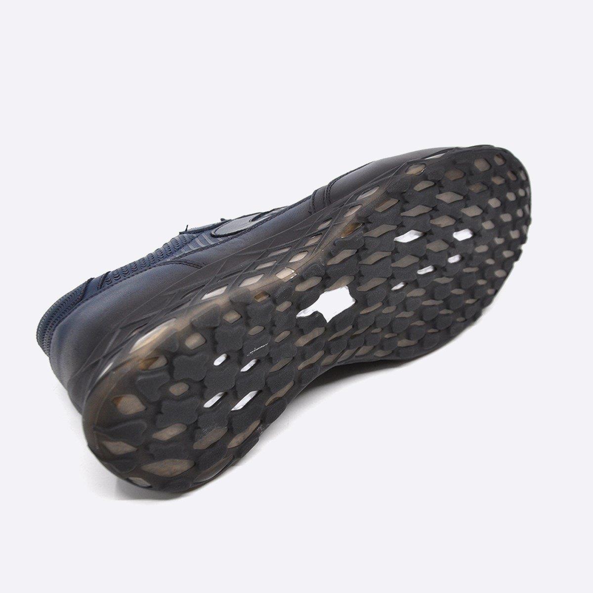 Fosco Hakiki Deri Lacivert Sneaker Erkek Ayakkabı 9828 102