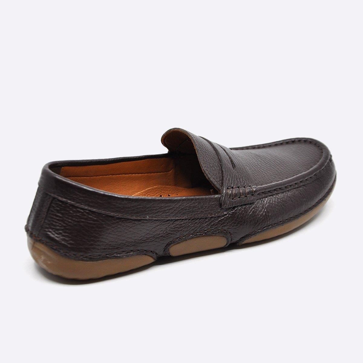 Fosco Hakiki Deri Loafer Günlük Erkek Ayakkabı Kahverengi 9844 104