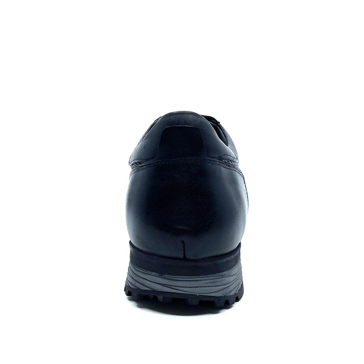 Fosco Hakiki Deri Siyah Kışlık Sneaker Erkek Ayakkabı 2513 46