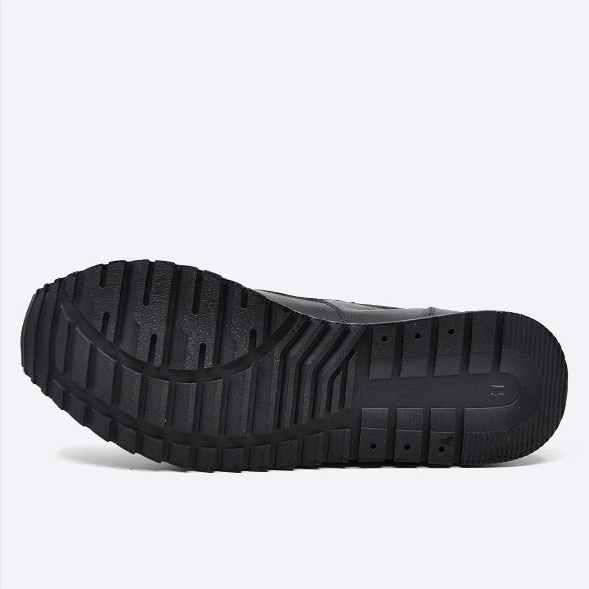 Fosco Hakiki Deri Siyah Sneaker Erkek Ayakkabı 2773 306