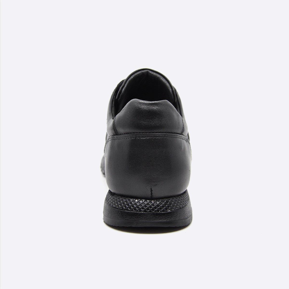 Fosco Hakiki Deri Siyah Sneaker Erkek Ayakkabı 2773 306