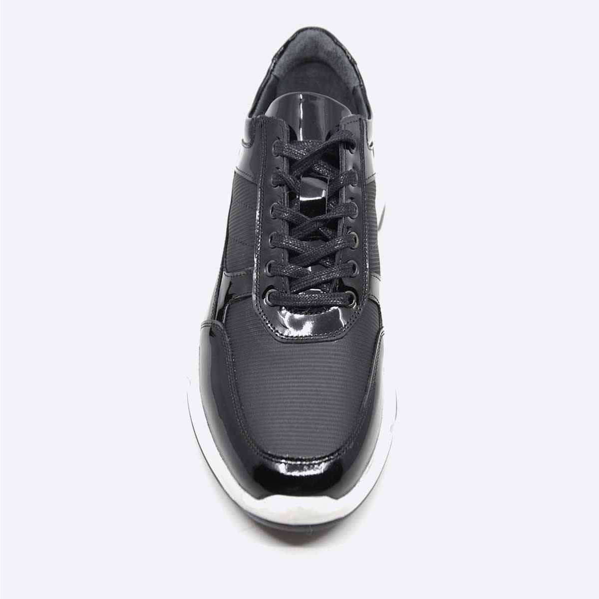 Fosco Hakiki Deri Siyah Sneaker Erkek Ayakkabı 2880 430 710