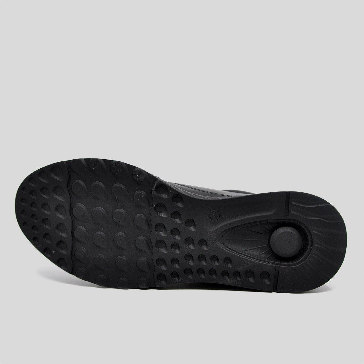 Fosco Hakiki Deri Siyah Sneaker Kışlık Ayakkabı 9786 100