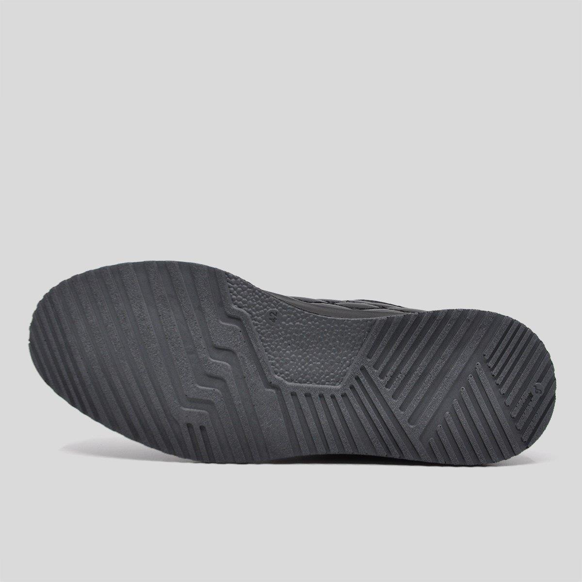 Fosco Hakiki Deri Siyah Sonbahar Kışlık Comfort Ayakkabı 9785 100