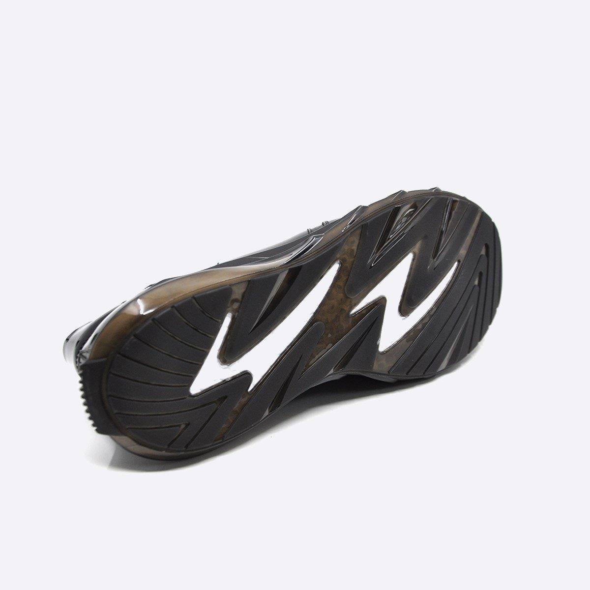 Fosco Hakiki Deri Sneaker Erkek Ayakkabı Siyah 9873 100