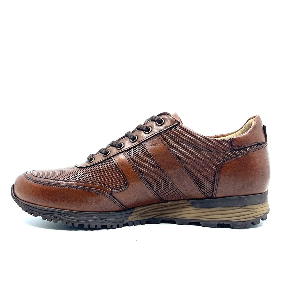 Fosco Hakiki Deri Taba Kışlık Sneaker Erkek Ayakkabı 2513 45