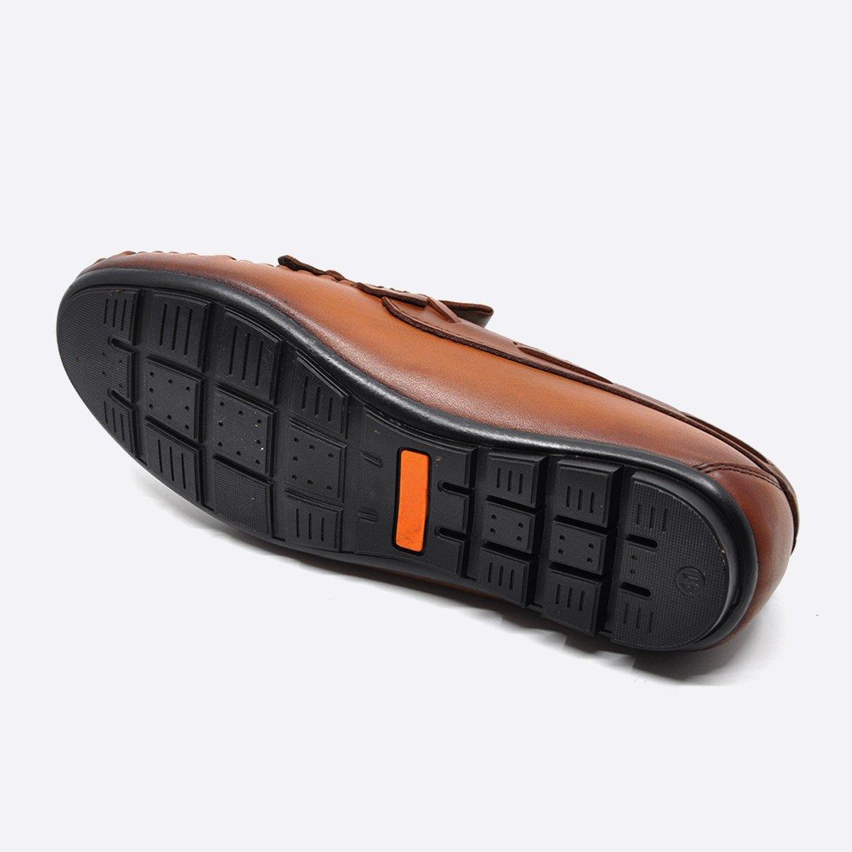 Fosco Hakiki Deri Taba Loafer Günlük Erkek Ayakkabı 9860 103