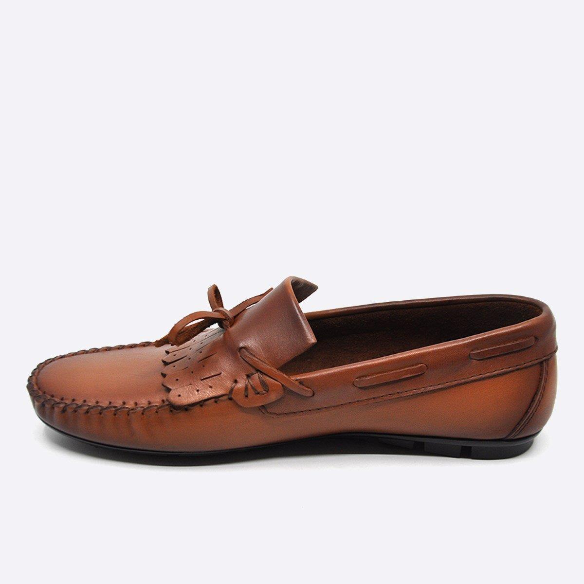 Fosco Hakiki Deri Taba Loafer Günlük Erkek Ayakkabı 9860 103