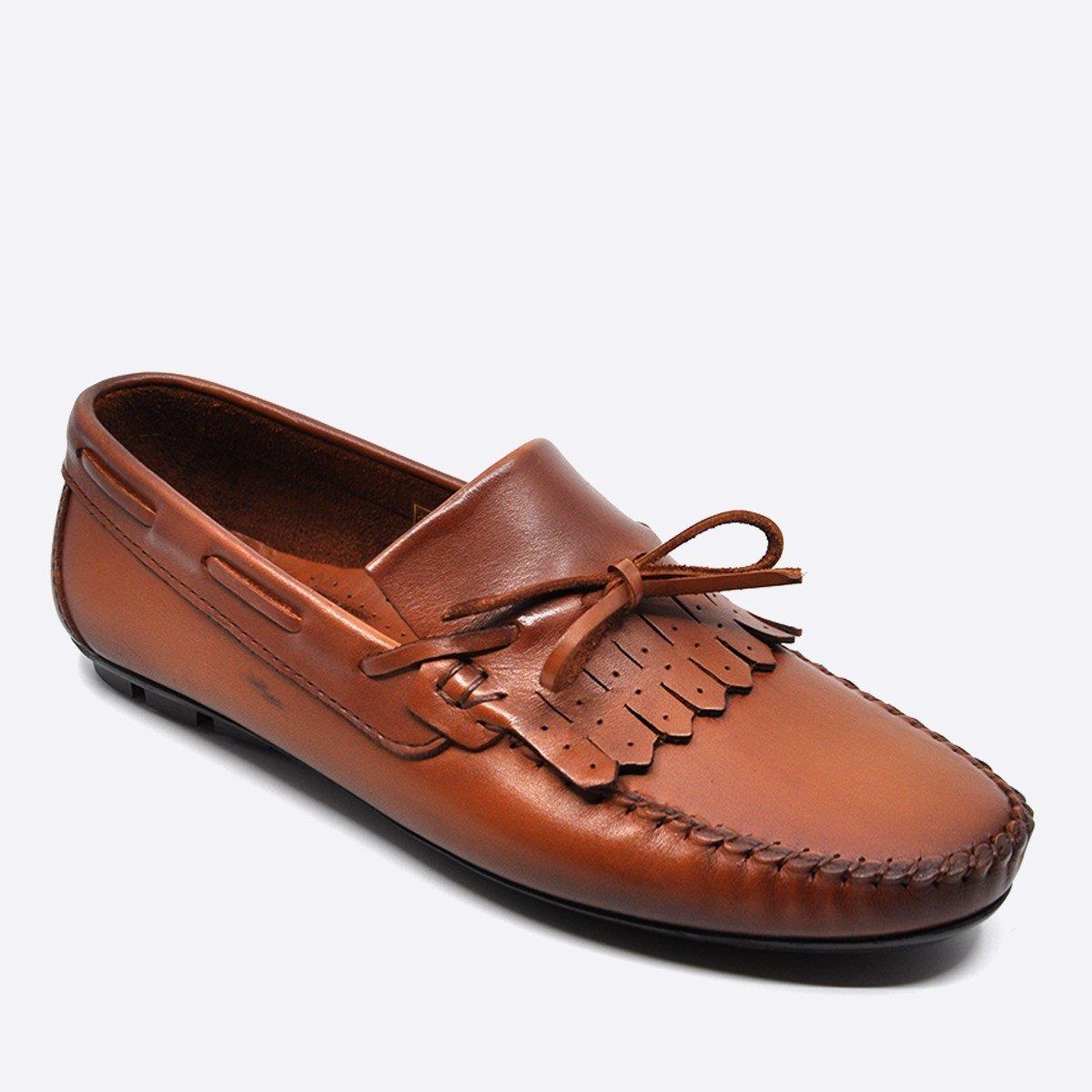 Fosco Hakiki Deri Taba Loafer Günlük Erkek Ayakkabı 9860 103