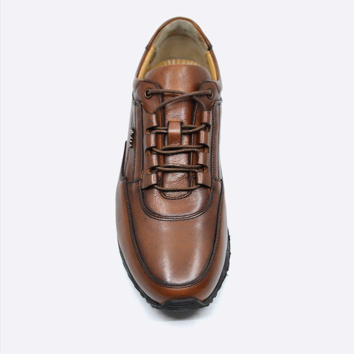 Fosco Hakiki Deri Taba Sneaker Erkek Ayakkabı 2773 686