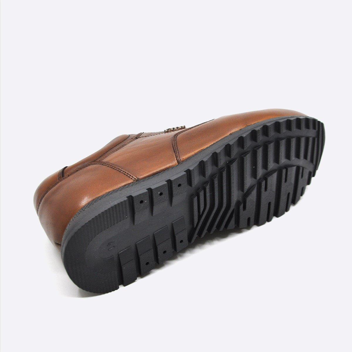 Fosco Hakiki Deri Taba Sneaker Erkek Ayakkabı 2773 686