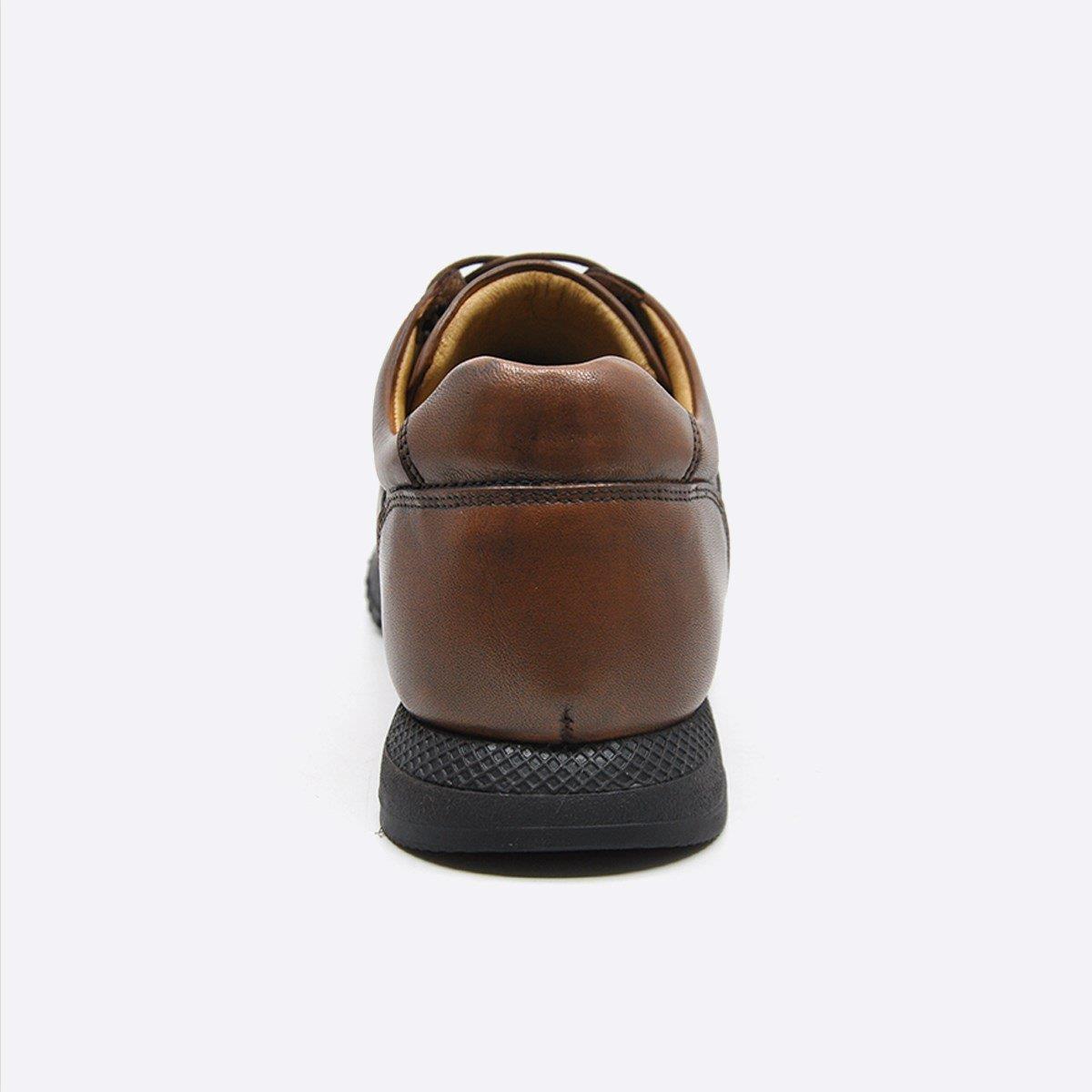 Fosco Hakiki Deri Taba Sneaker Erkek Ayakkabı 2773 686