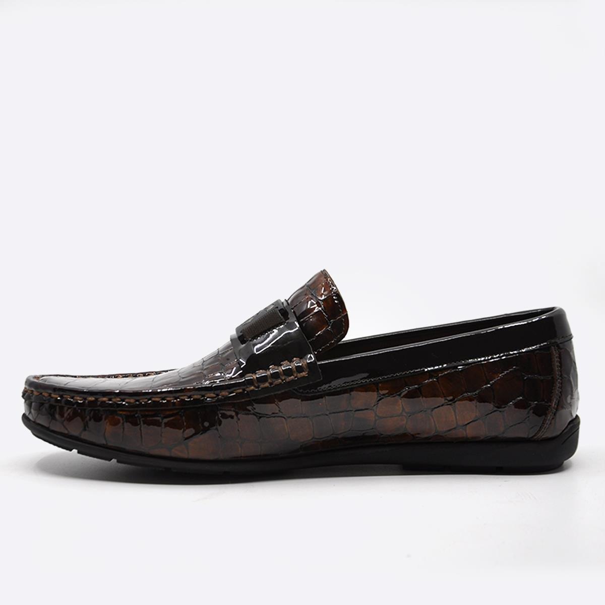 Fosco Kahve Hakiki Deri Erkek Loafer - Rok Ayakkabı 2094 586 851