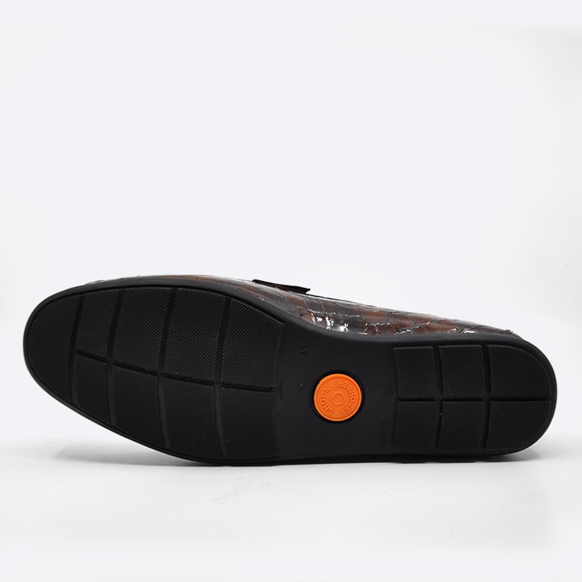 Fosco Kahve Hakiki Deri Erkek Loafer - Rok Ayakkabı 2094 586 851