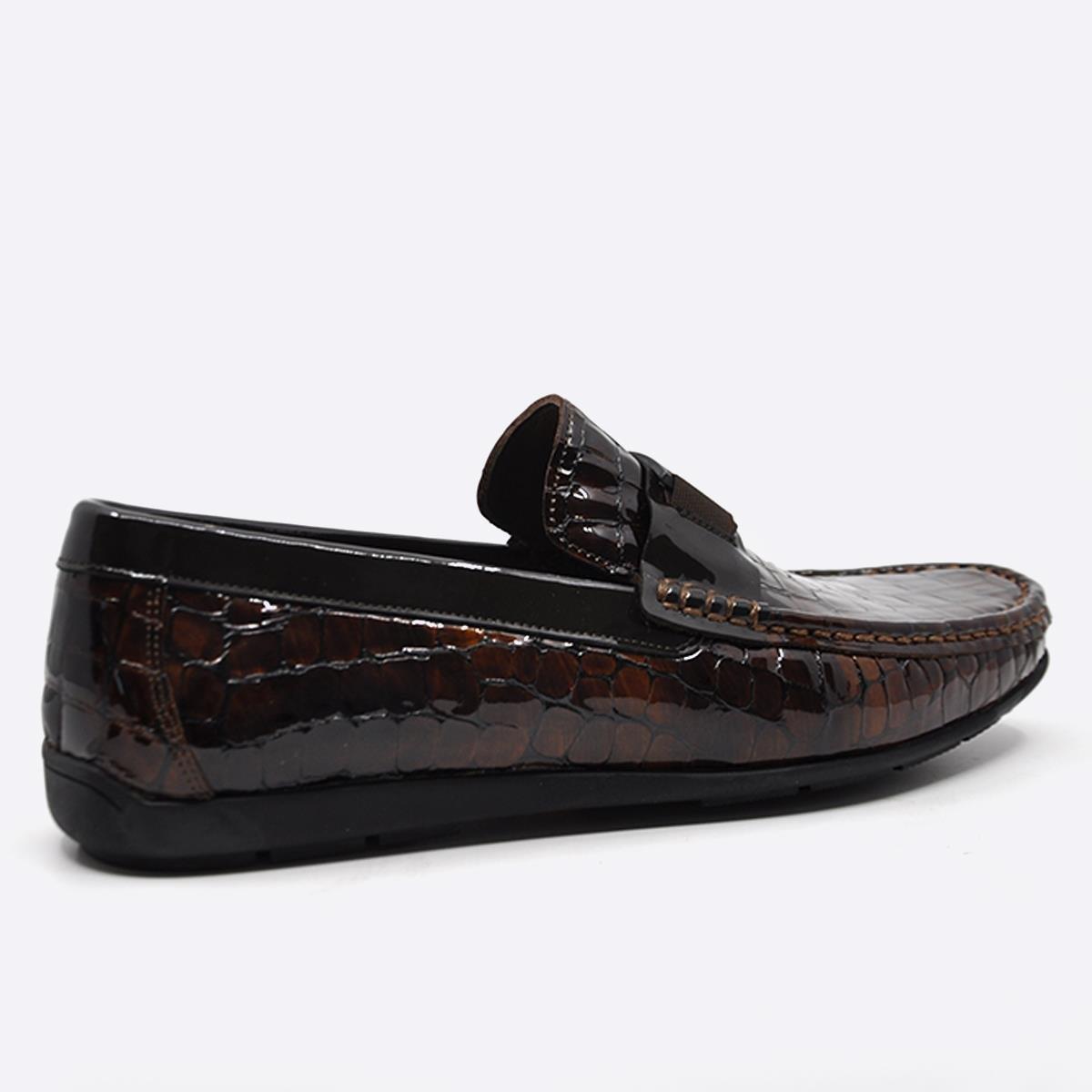 Fosco Kahve Hakiki Deri Erkek Loafer - Rok Ayakkabı 2094 586 851