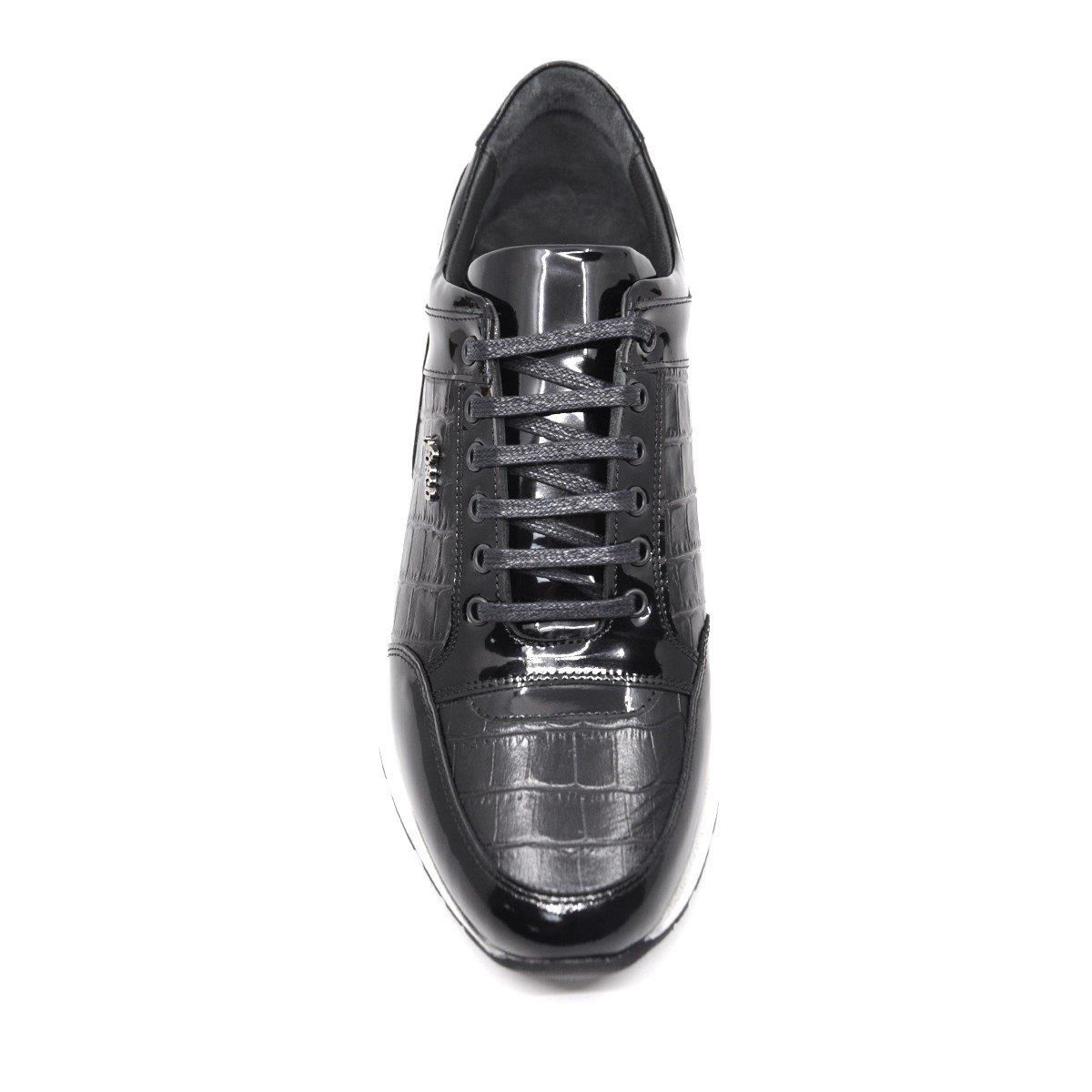 Fosco Rugan Deri Siyah Erkek Sneaker Ayakkabı 2515 430 888