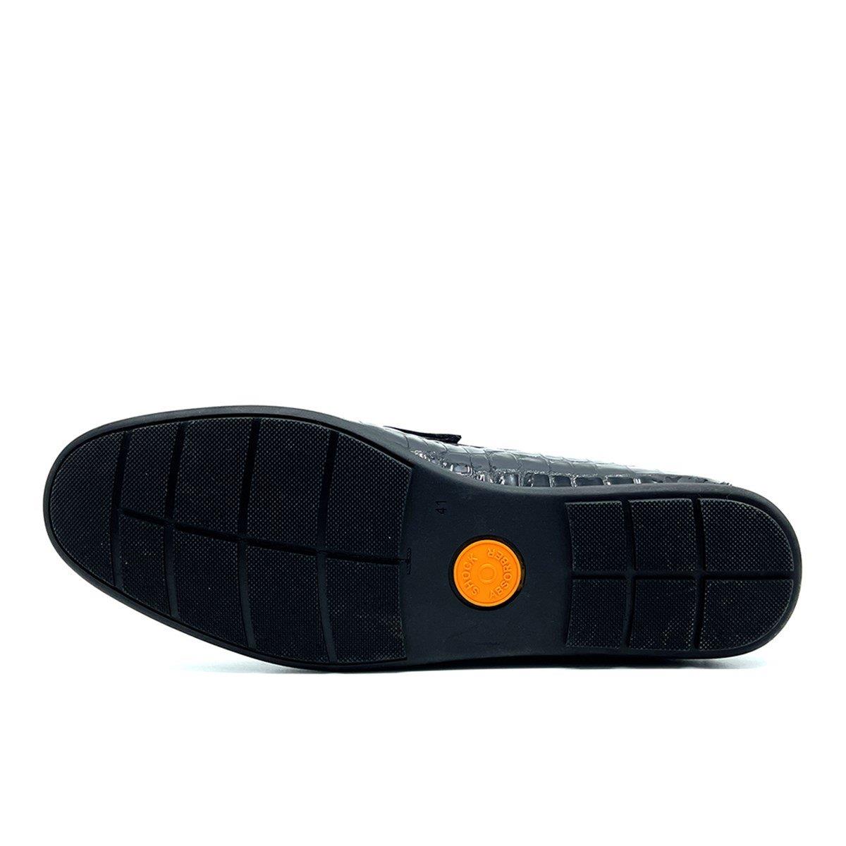 Fosco Siyah Hakiki Deri Erkek Loafer - Rok Ayakkabı 2094 589 430