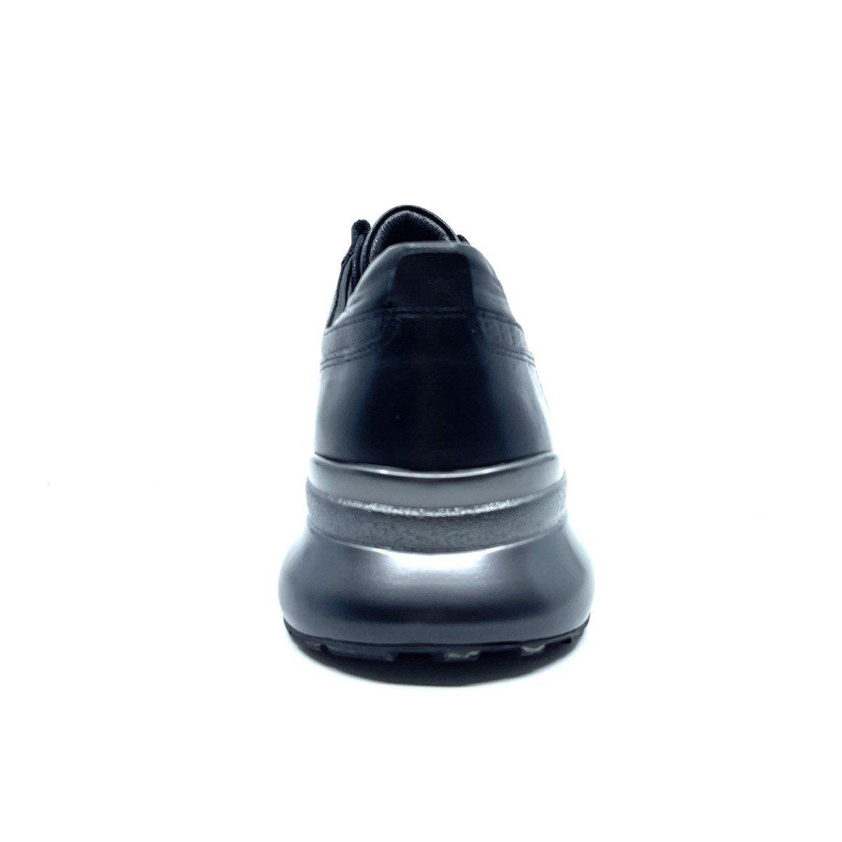 Fosco Siyah Hakiki Deri Erkek Sneaker Spor Ayakkabı 2553 306 738