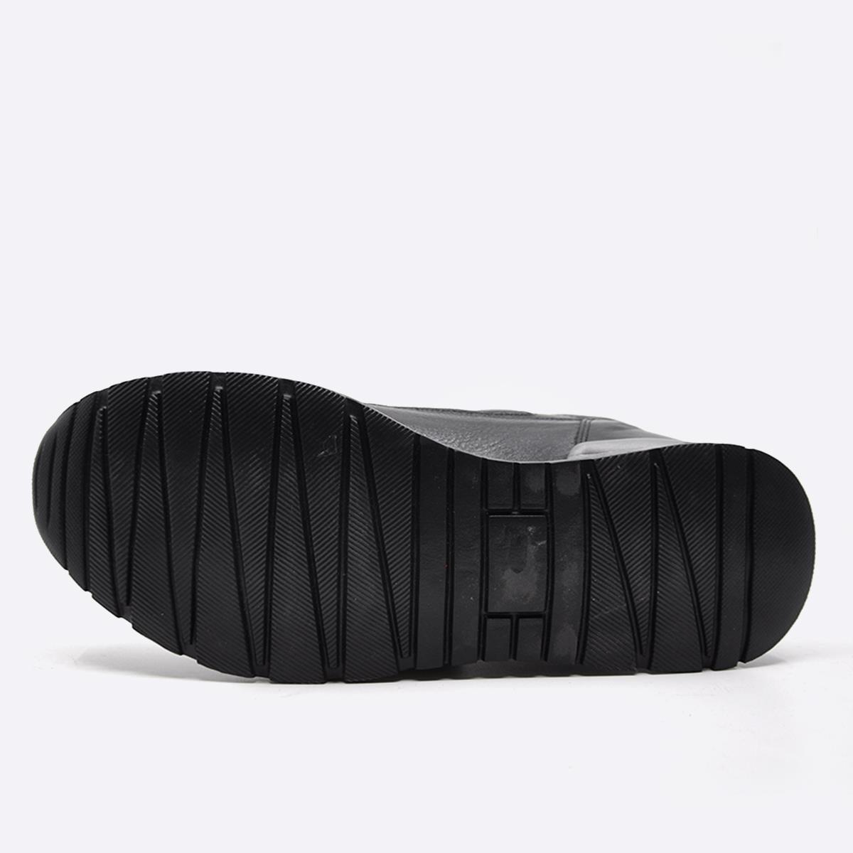 Fosco Siyah Hakiki Deri Sneaker Ayakkabı 2720 306