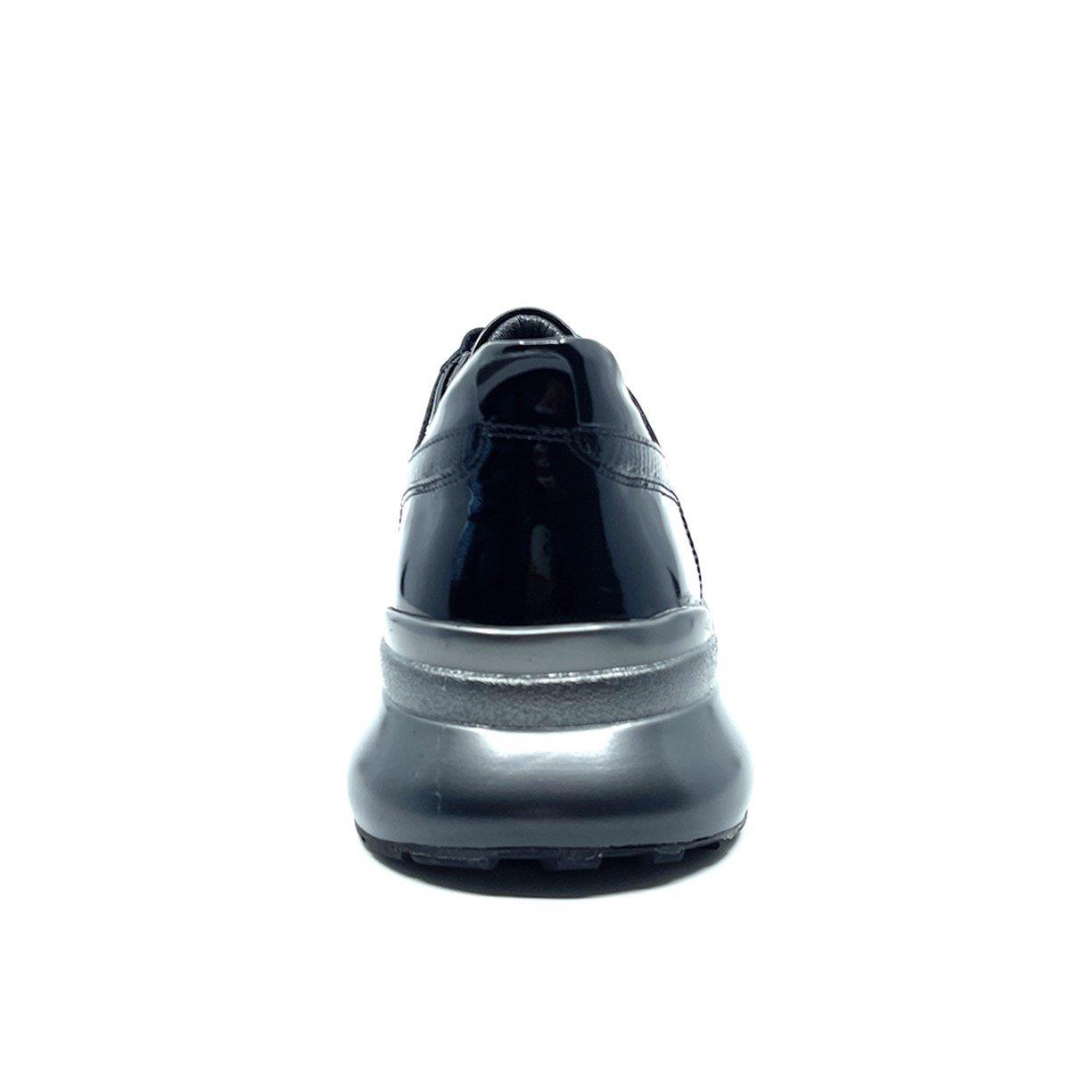 Fosco Siyah Rugan Hakiki Deri Erkek Sneaker Spor Ayakkabı 2553 305 739
