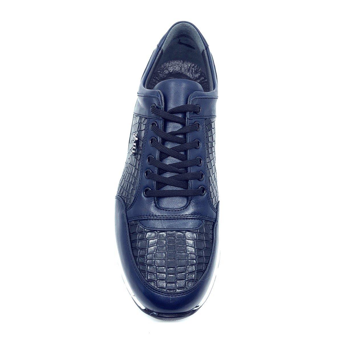 Fosco Sneakers Lacivert Hakiki Deri Erkek Ayakkabı 2550 305 285