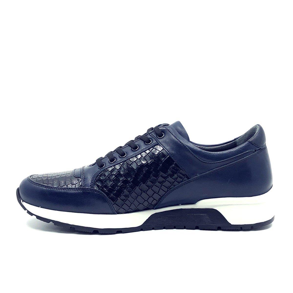 Fosco Sneakers Lacivert Hakiki Deri Erkek Ayakkabı 2550 305 285