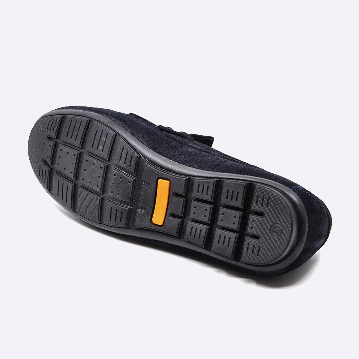 Fosco Süet Deri Lacivert Loafer Günlük Erkek Ayakkabı 9860 112