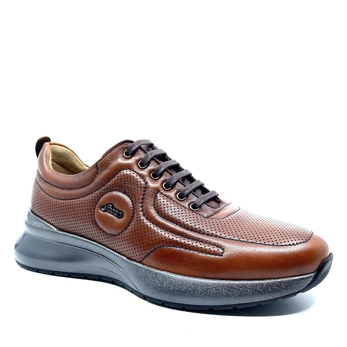Fosco Taba Hakiki Deri Sneaker Ayakkabı 2725 686