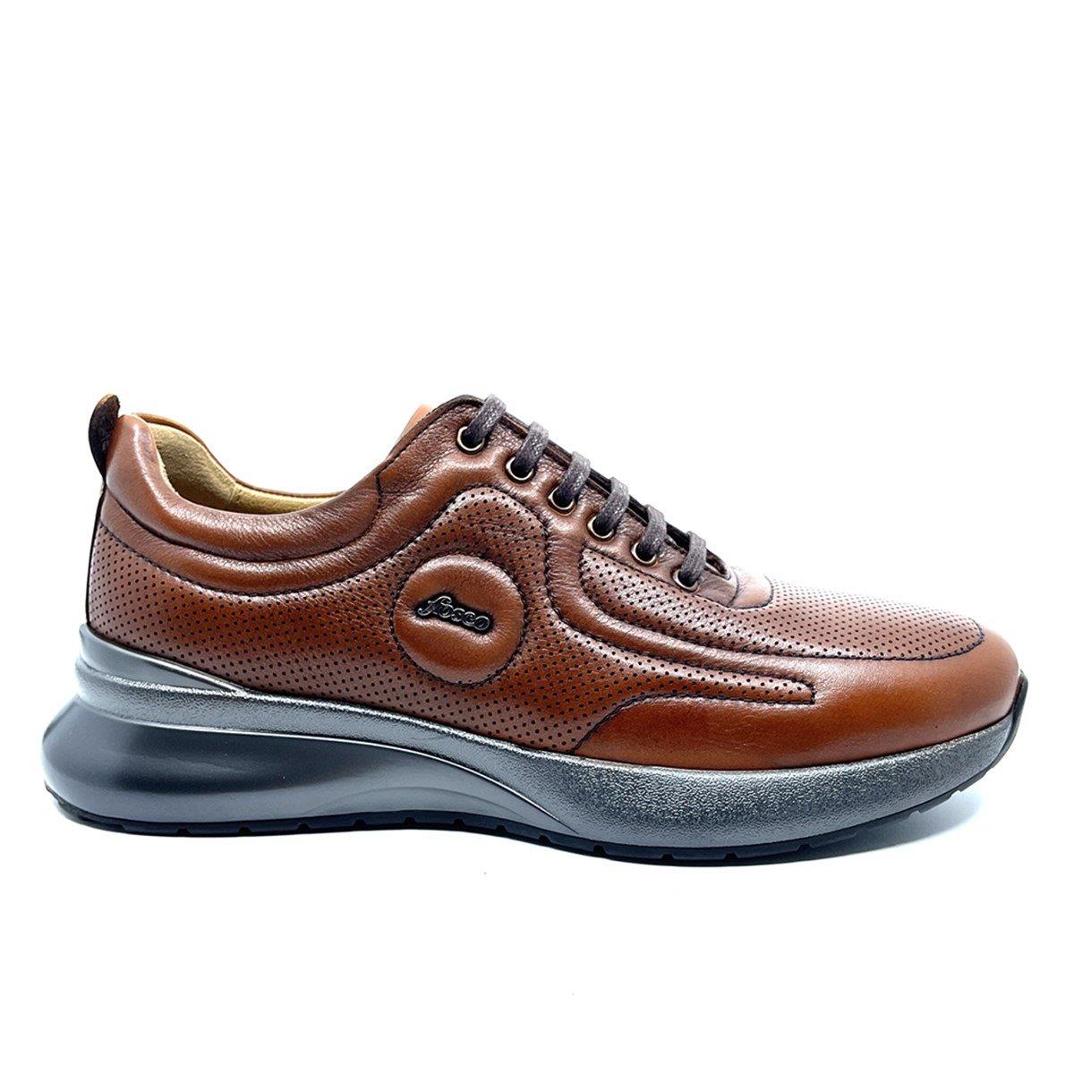 Fosco Taba Hakiki Deri Sneaker Ayakkabı 2725 686